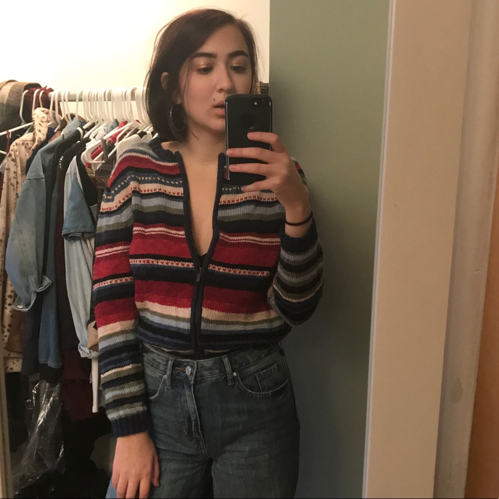 Vintage Patterned Sweater - Picture 1 of 2